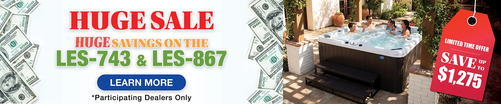 Calspas hot tub being used in a family setting - Vineland